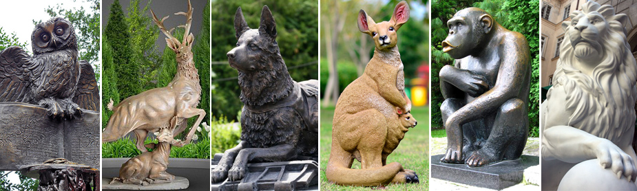 Animal sculptures