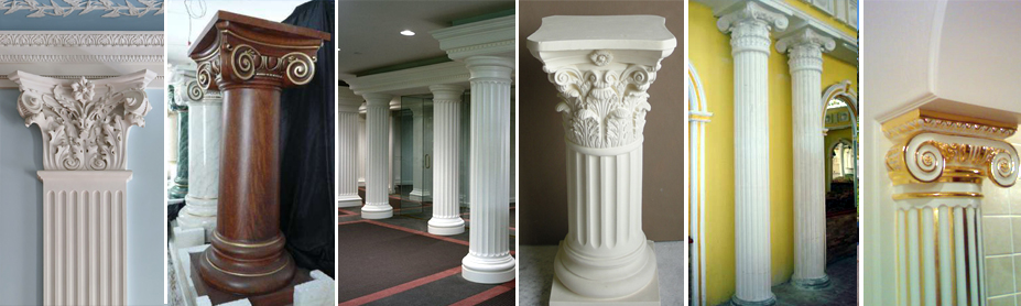Gypsum columns