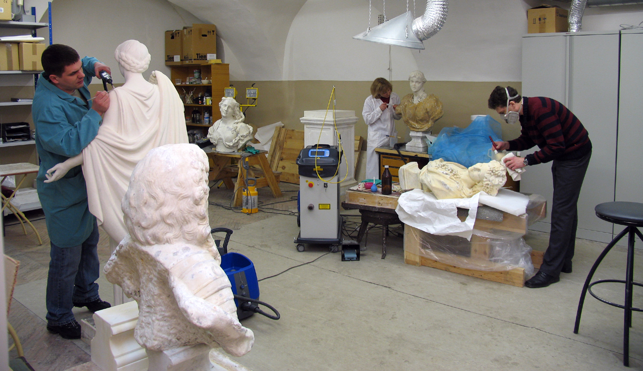 Restoration of sculptures