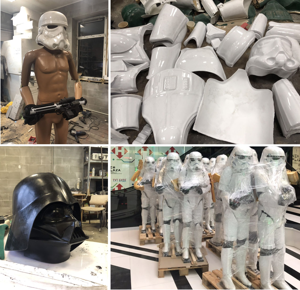 Decoration of imperial stormtroopers for the NEO PLAZA shopping center