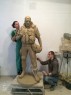 Creation of a sculpture of a volunteer soldier.