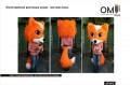 Making life-size puppets, fox costume.