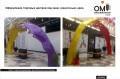 Decoration of shopping centers with custom-made “colorful” arches.