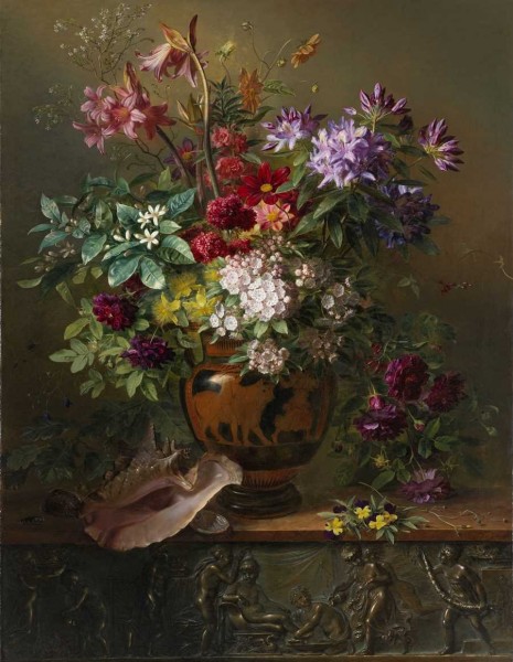 Reproduction "Flowers with a shell"