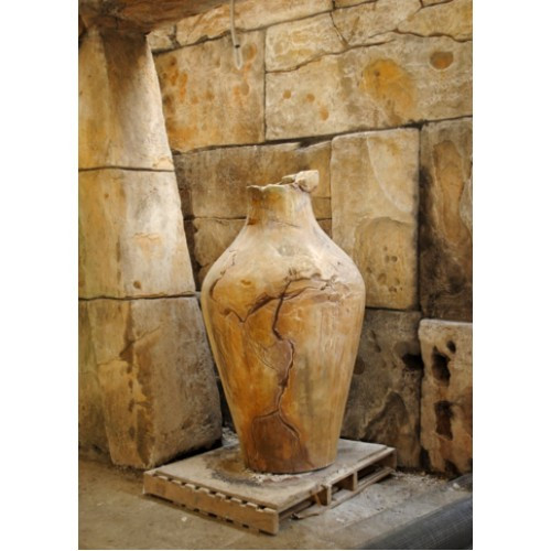 Gypsum sculpture amphora
