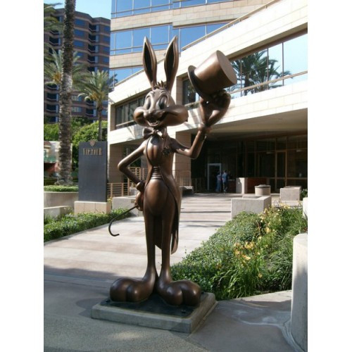 Bronze sculpture of the Bucks Baths rabbit