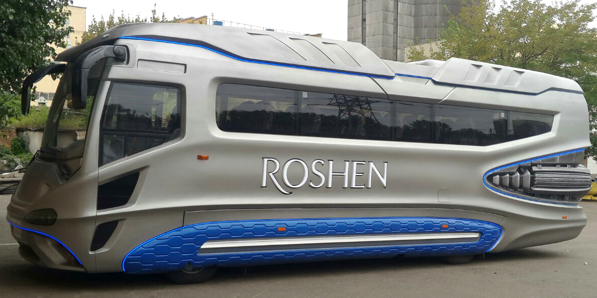  автобус для компании Roshen