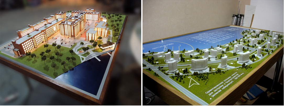 Архитектурные макеты и модели жилых зданий