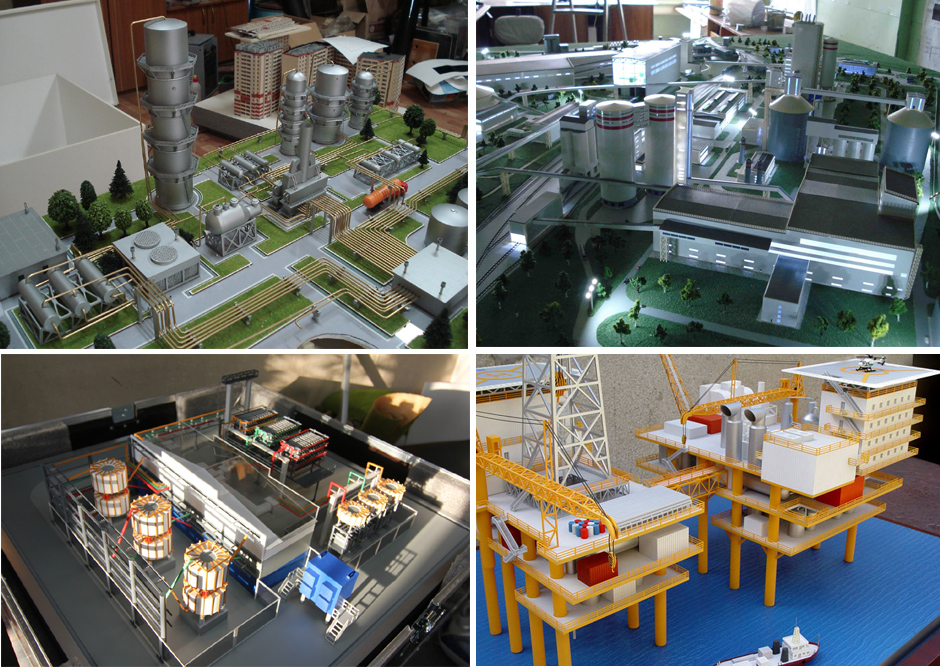 Архитектурные макеты и модели производственных предприятий