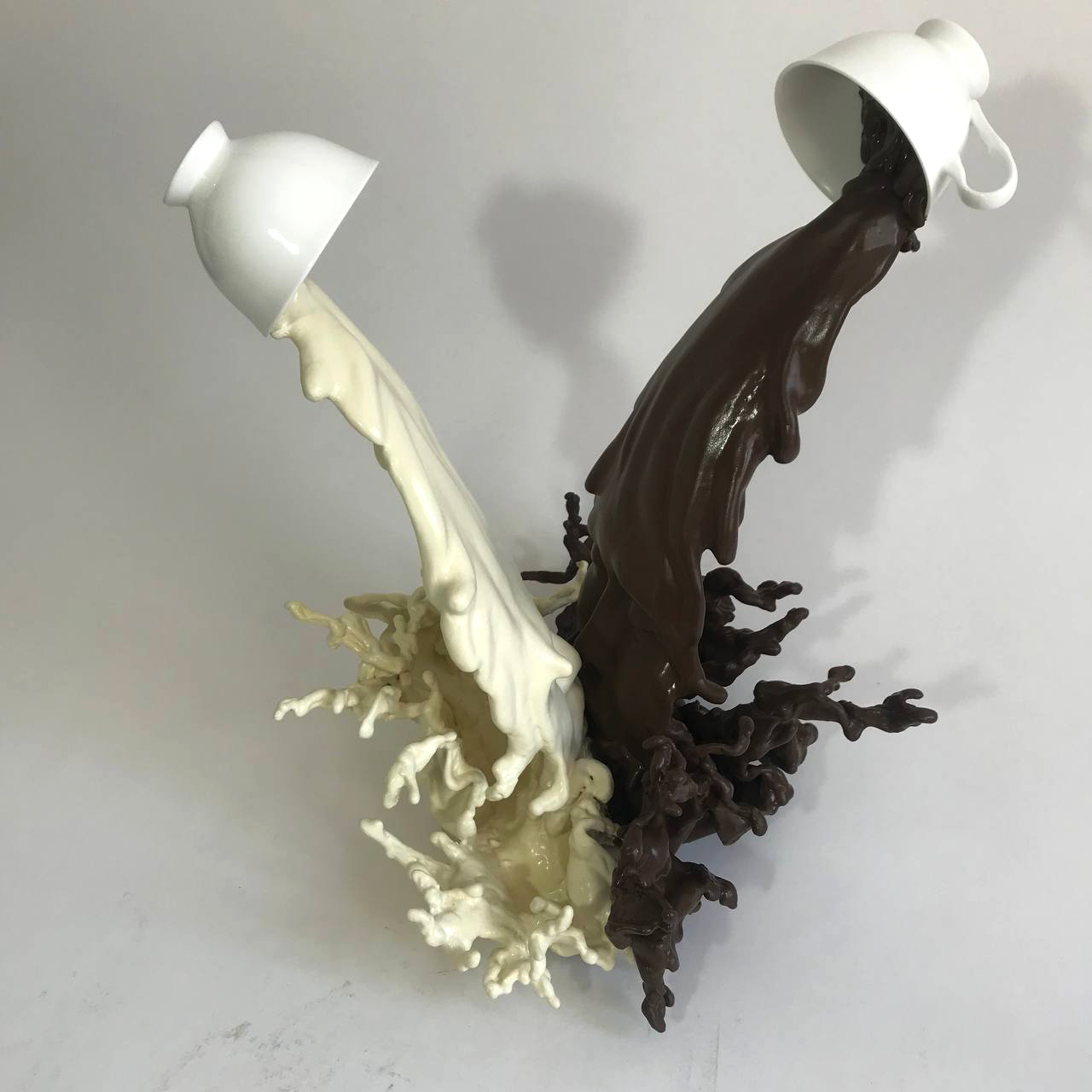 fiberglass sculpture floating cups