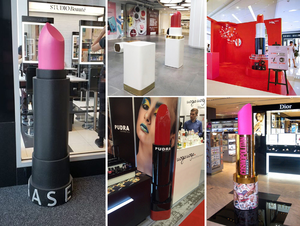 3D advertising for cosmetics and perfumes