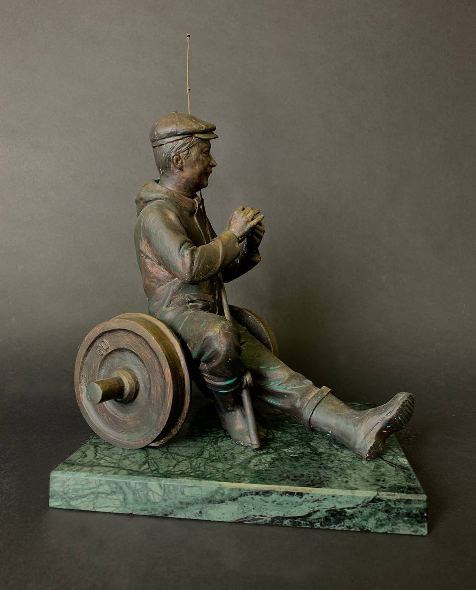 Статуэтка по фото на заказ статуэтка Рыбак