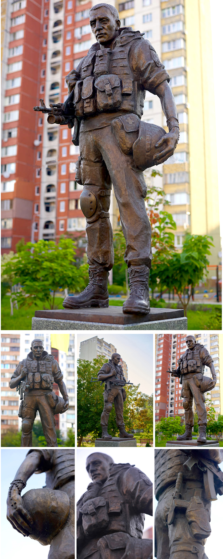 production of bronze monuments to the military to order