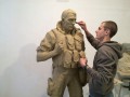 Создание скульптуры солдата добровольца.