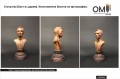 Figurine Bust made of wood. Making busts from photographs.