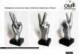 Наградные статуэтки на заказ, статуэтки в виде жеста «Peace»