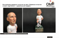 Production of caricature figurines to order. Cartoon figurines based on photos of “football player”