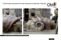 Скульптура монументальная ракушка аквапарк в Крыму
