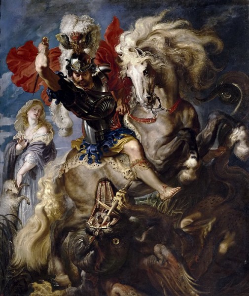 Бой Святого Георгия с драконом 1606 - 1608г. копия