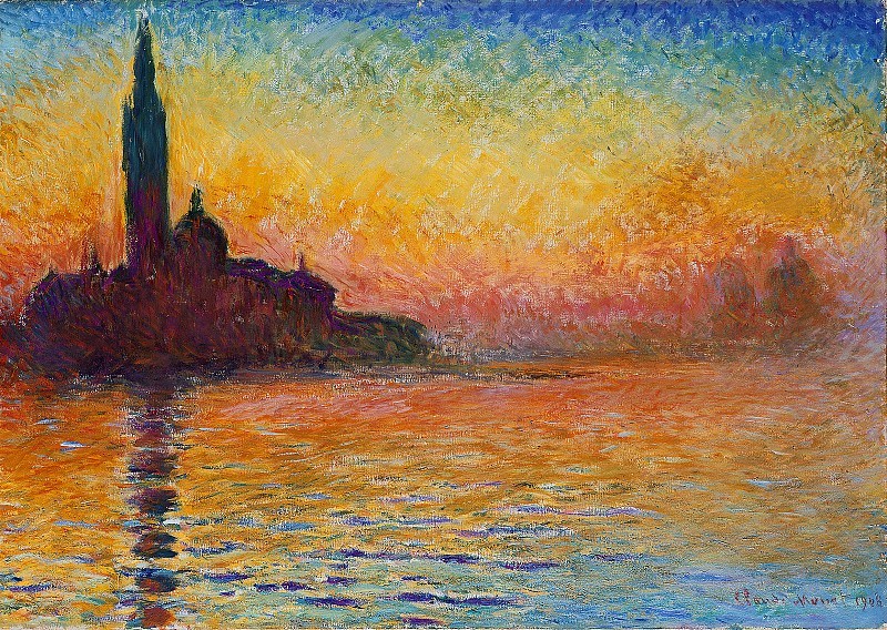Claude Monet - San Giorgio Maggiore at Dusk, 1908
