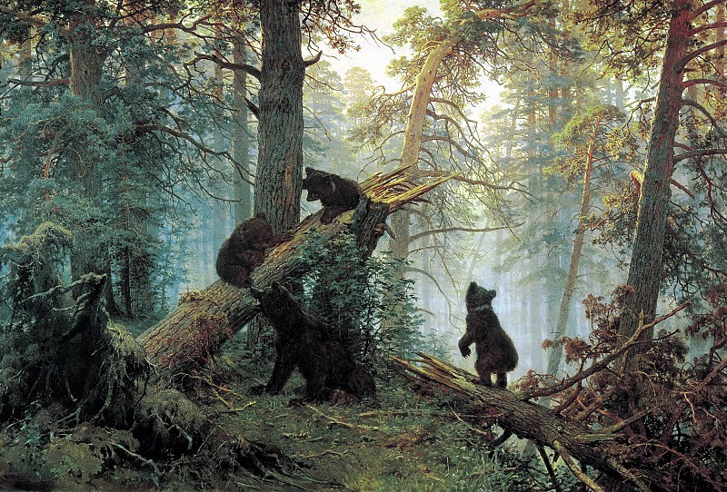 Ранок у сосновому лісі 1889