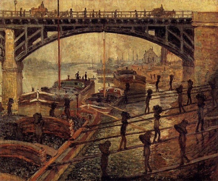 Claude Monet - Coal Dockers, 1875