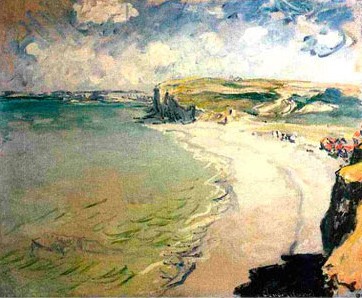 Beach in Pourville. 1882