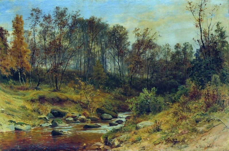Stream in the forest 1896