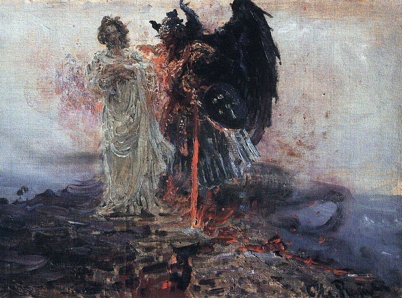 Follow me, Satano. 1895