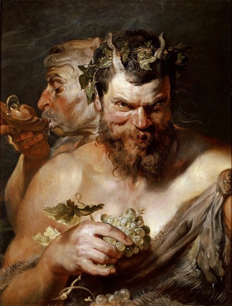 Two satyrs