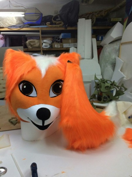 Fox costume, head and tail.