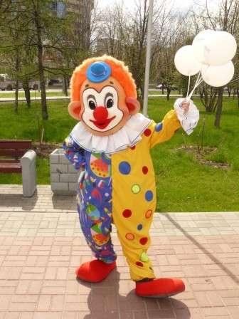 Life-size puppet clown