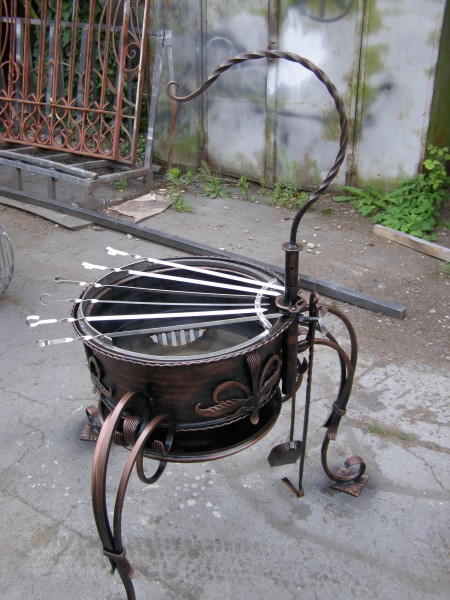 Wrought iron grill