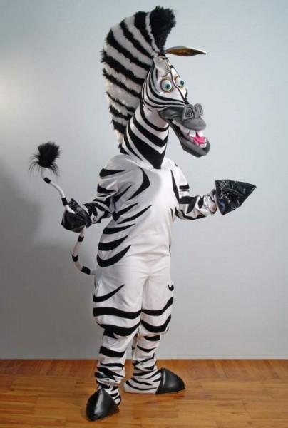 Life-size puppet “Zebra Marty” from Madagascar